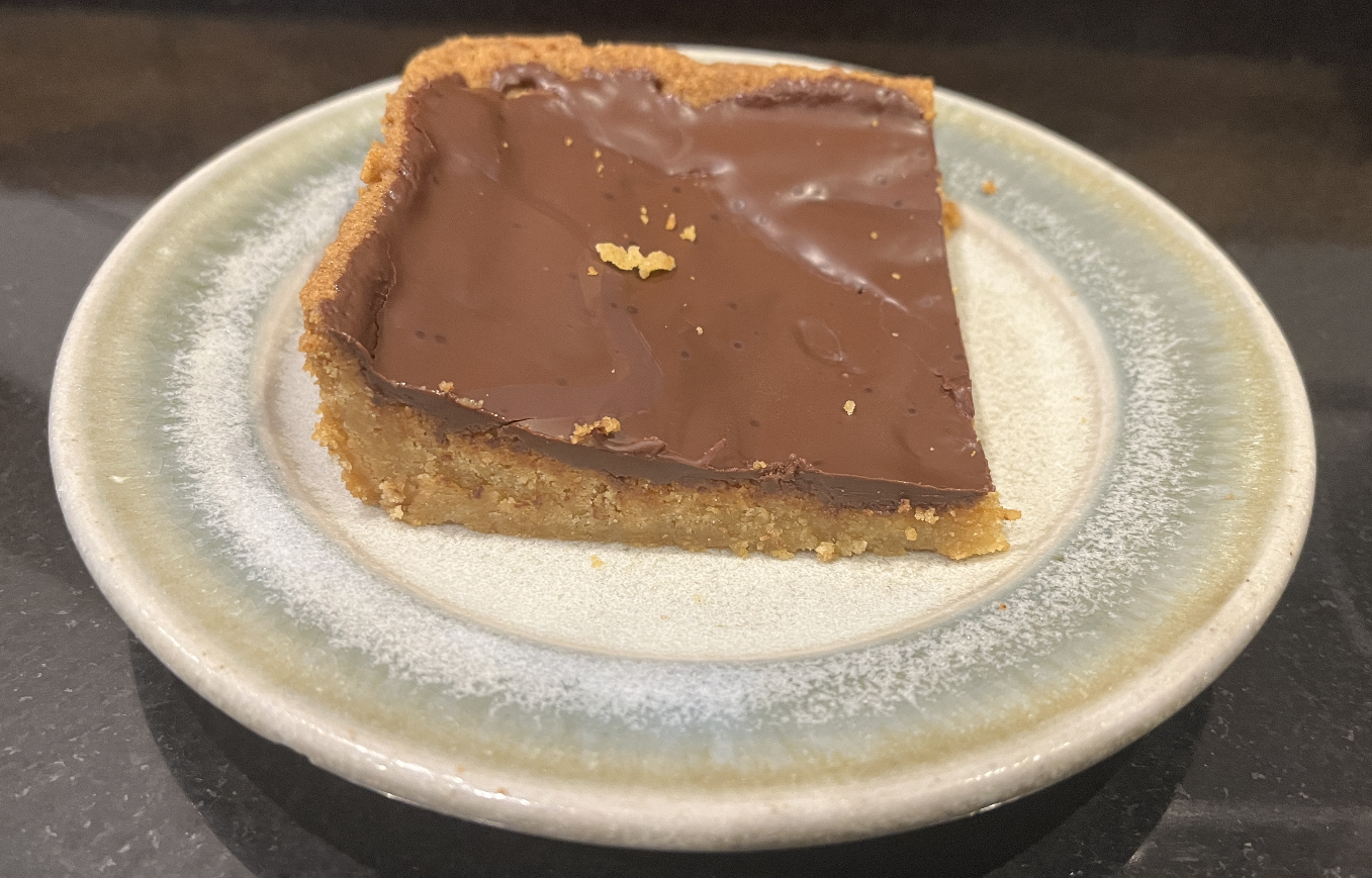 A square slice of the finished bake. Unfortunate image error occured :(